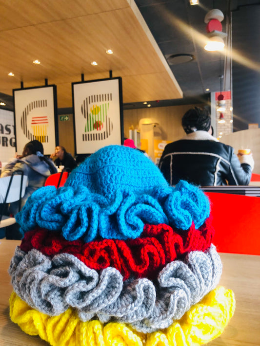 Crochet Raffle Hat