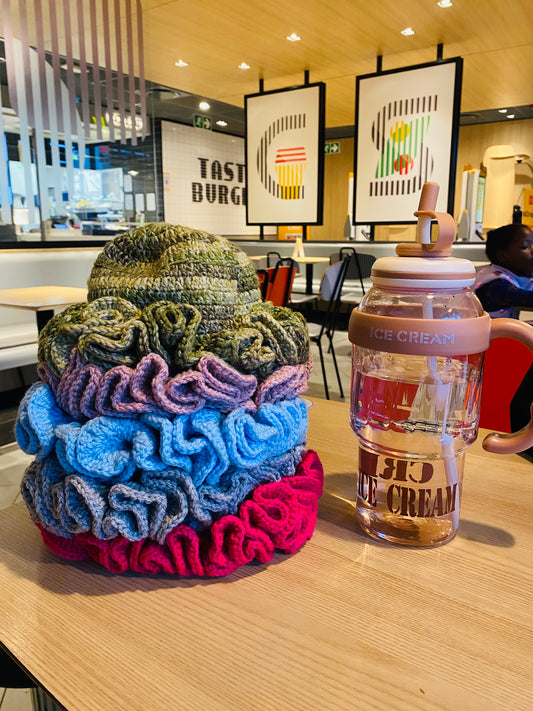 Crochet Raffle Hat